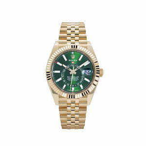 Rolex Sky-Dweller 336938 Yellow Gold Bright Green Dial Jubilee (2025) — foto 1