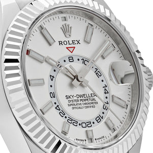 Rolex Sky-Dweller 336239 White Gold White Dial Oysterflex — foto 5