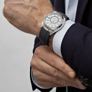 Rolex Sky-Dweller 336239 White Gold White Dial Oysterflex — foto 2