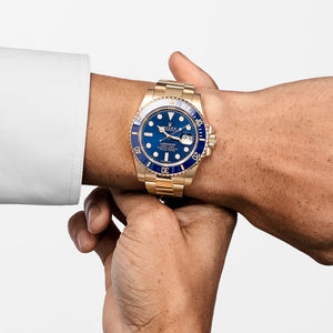 Rolex Submariner Date 116618LB Yellow Gold Blue Dial — foto 2