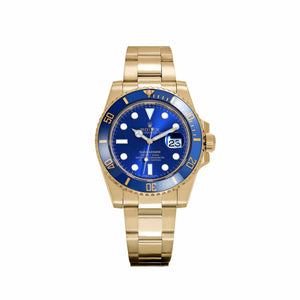 Rolex Submariner Date 116618LB Yellow Gold Blue Dial — foto 1