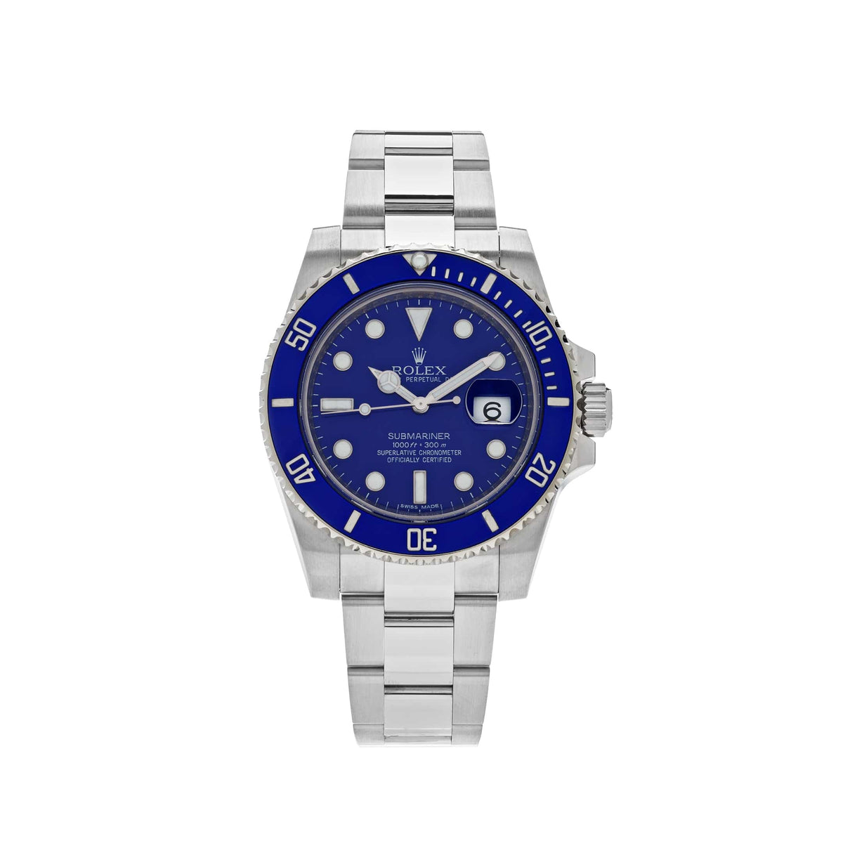 Rolex Submariner Date 116619LB 'Smurf' White Gold Blue Dial Blue Bezel (2019)