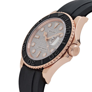 Rolex Yacht-Master 40 126655 Rose Gold Pave Diamond Dial — foto 5