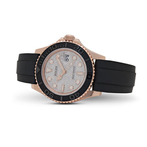 Rolex Yacht-Master 40 126655 Rose Gold Pave Diamond Dial — foto 3