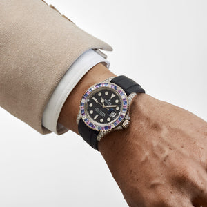Rolex Yacht-Master 40 126679SABR 'Cotton Candy' White Gold Diamond Sapphires Bezel Black Dial (2023) — foto 2