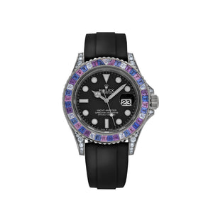 Rolex Yacht-Master 40 126679SABR 'Cotton Candy' White Gold Diamond Sapphires Bezel Black Dial (2023) — foto 1