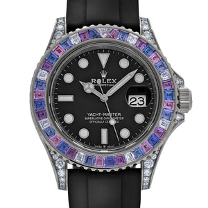 Rolex Yacht-Master 40 126679SABR 'Cotton Candy' White Gold Diamond Sapphires Bezel Black Dial (2023) — foto 4